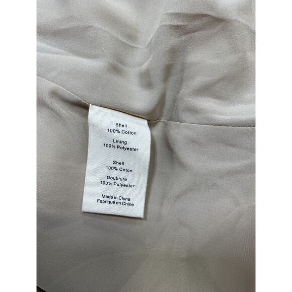 L'Agence 'Love' Beige Cotton Trench Coat Size 2 - Picture 5 of 5